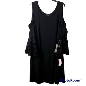 R&M Richards Women's Black Dress Size 24W